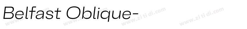 Belfast Oblique字体转换 Belfast Oblique字体转换